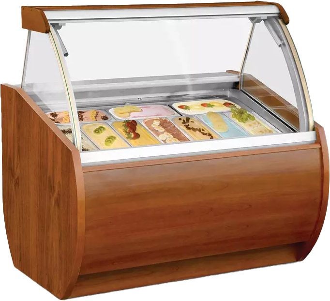 Gelato Display Showcase Ice Cream Showcase Freezer